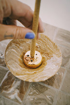 Incense Bowl Gift Pack in Oat by Tantri Mustika