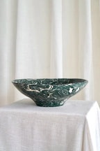 Marbled Fruit Bowl in Teal by Tantri Mustika