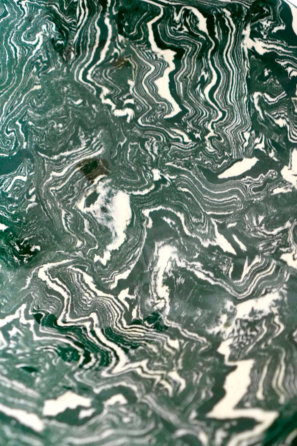 Marbled Fruit Bowl in Teal by Tantri Mustika