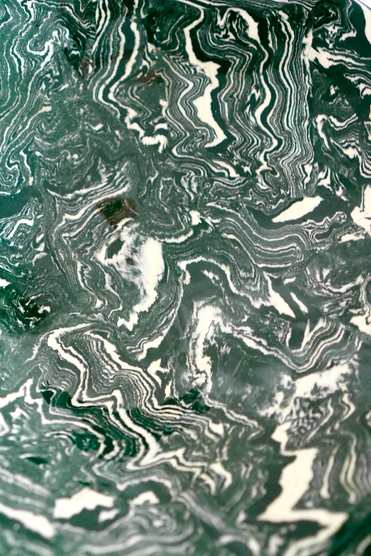 Marbled Fruit Bowl in Teal by Tantri Mustika