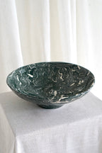 Marbled Fruit Bowl in Teal by Tantri Mustika
