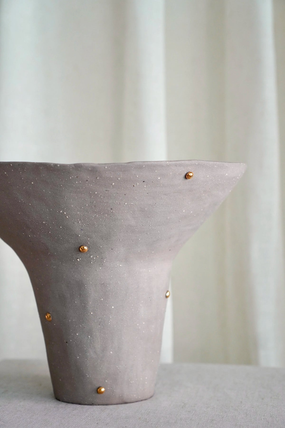 Dotted Fruit Bowl in Lilac by Tantri Mustika