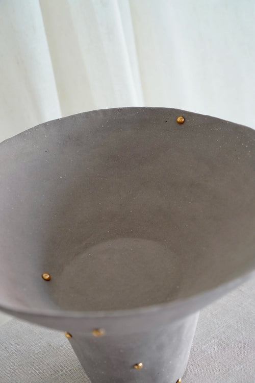 Dotted Fruit Bowl in Lilac by Tantri Mustika