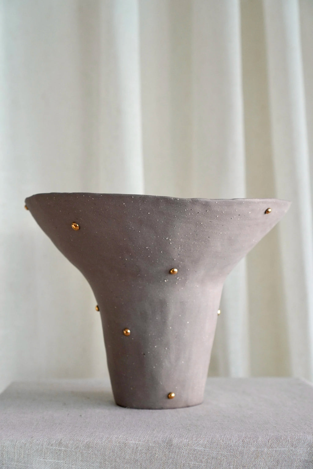 Dotted Fruit Bowl in Lilac by Tantri Mustika