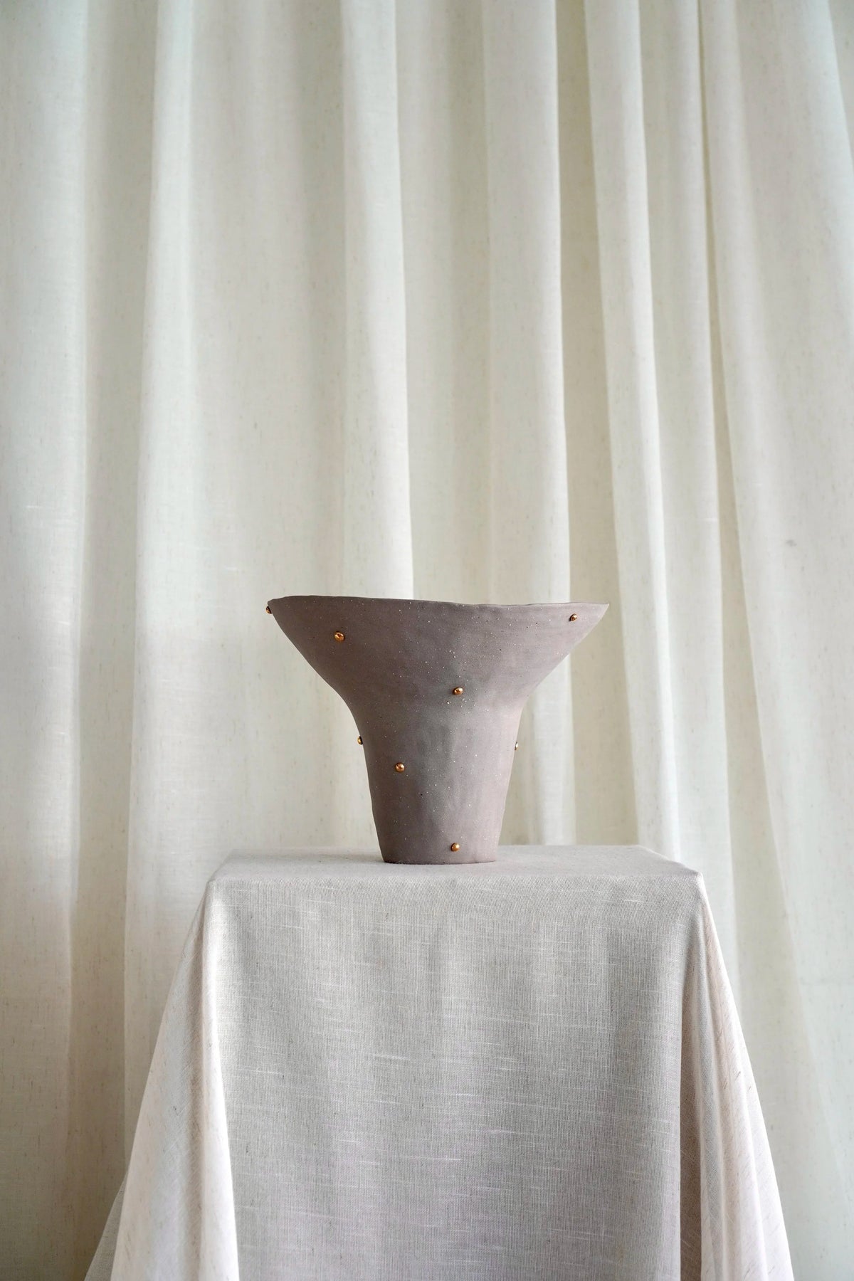 Dotted Fruit Bowl in Lilac by Tantri Mustika