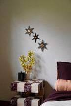 Marbled Wallflower Trio in Carbon No. 1 by Tantri Mustika