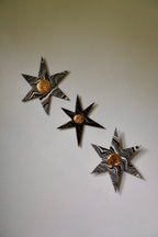 Marbled Wallflower Trio in Carbon No. 1 by Tantri Mustika
