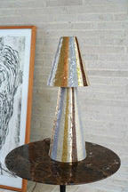 Stellar Table Lamp in Lilac & Mustard by Tantri Mustika