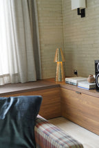 Stellar Table Lamp in Peach & Eucalyptus by Tantri Mustika