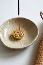 Incense Bowl Gift Pack in Oat by Tantri Mustika