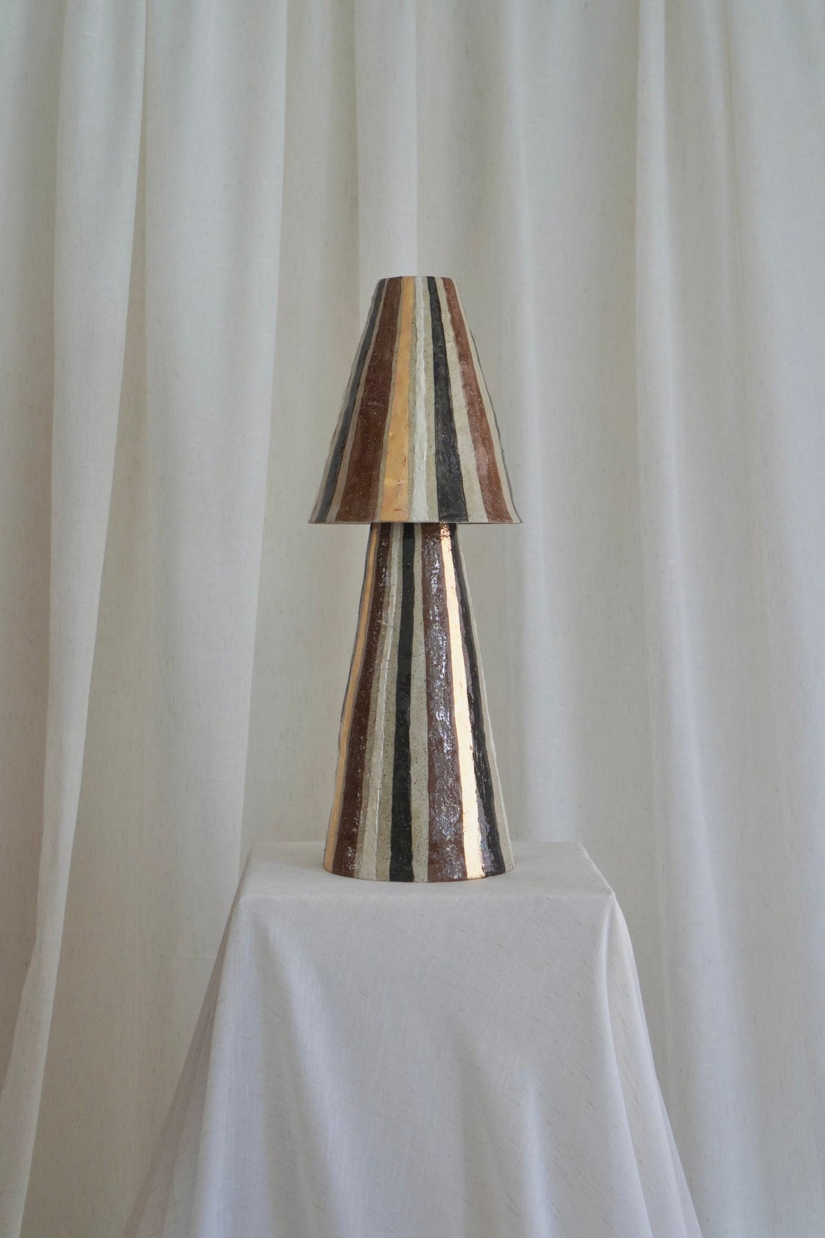 Stellar Table Lamp in Chocolate by Tantri Mustika