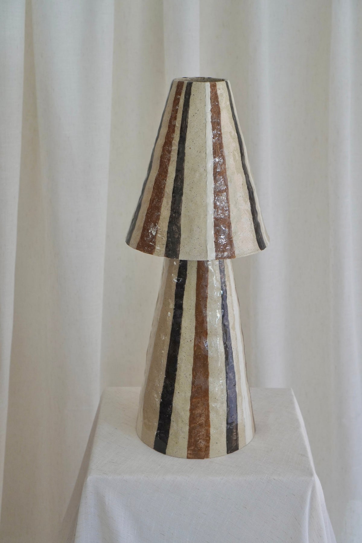 Stellar Table Lamp in Chocolate by Tantri Mustika