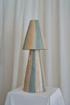 Stellar Table Lamp in Peach & Eucalyptus by Tantri Mustika