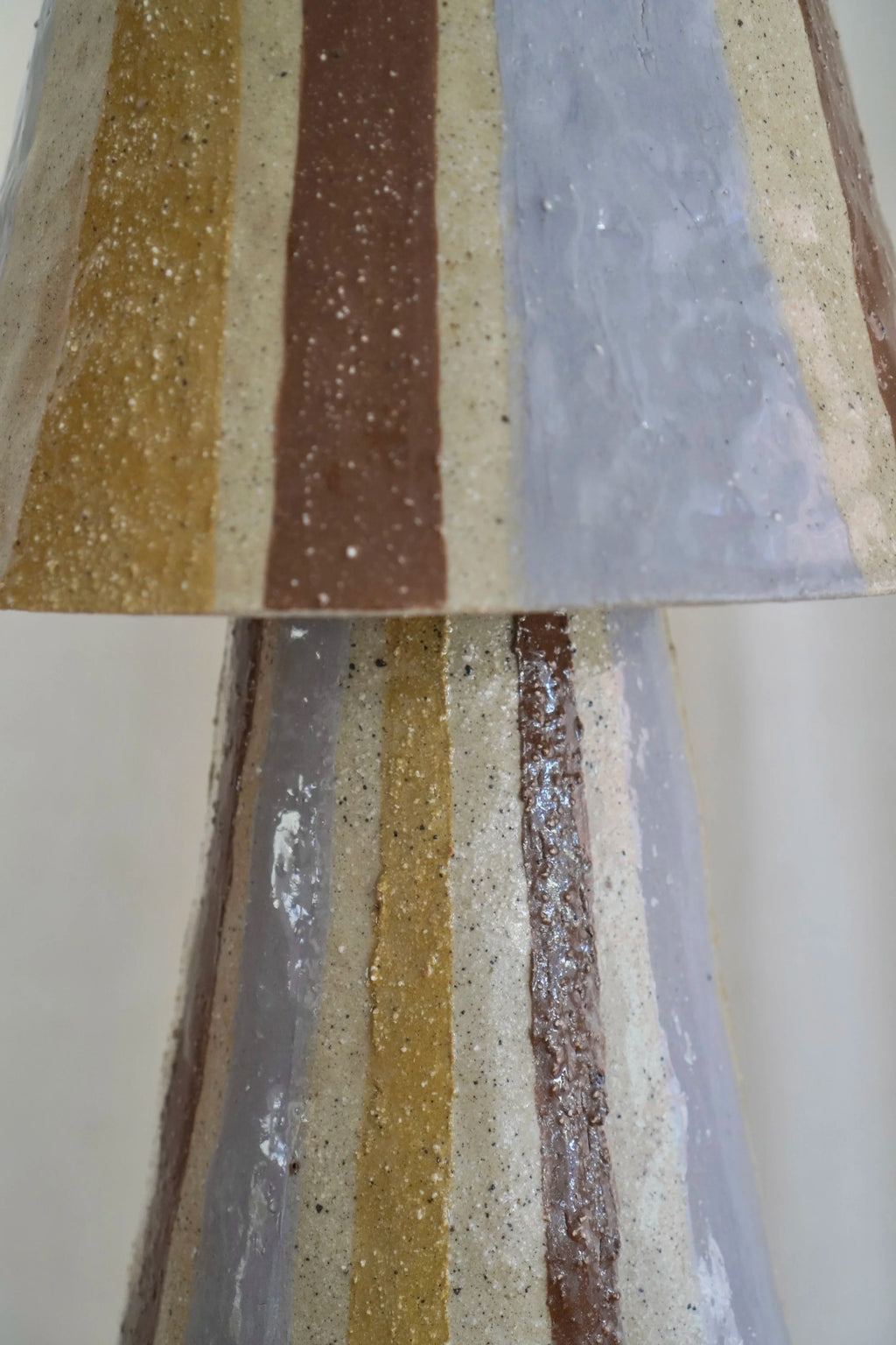 Stellar Table Lamp in Lilac & Mustard by Tantri Mustika