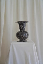 Marbled Relic Vase in Carbon Black by Tantri Mustika