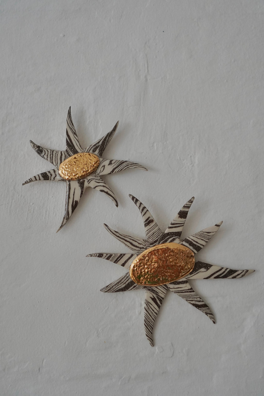 Marbled Wallflower Duo in Halva by Tantri Mustika