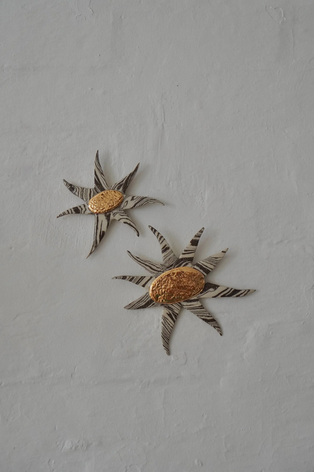 Marbled Wallflower Duo in Halva by Tantri Mustika