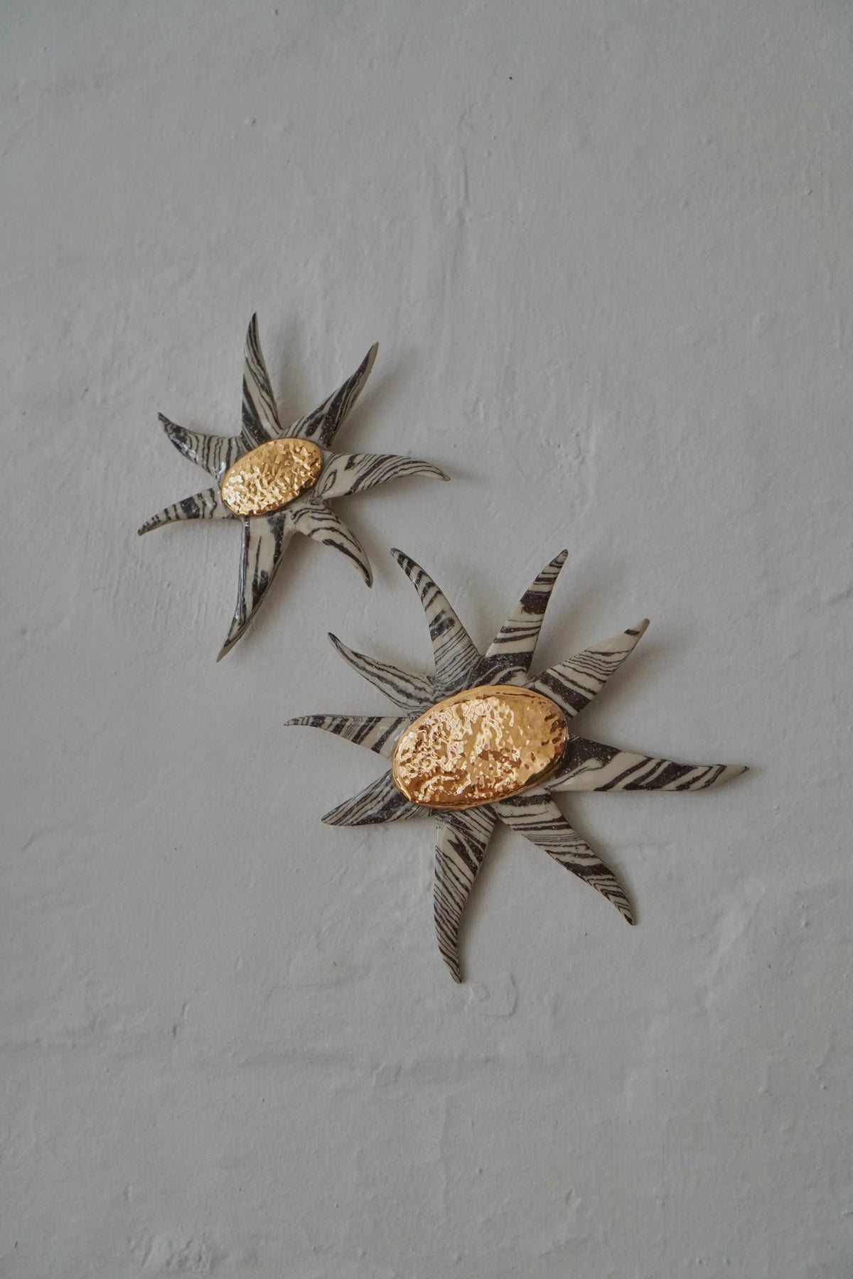 Marbled Wallflower Duo in Halva by Tantri Mustika