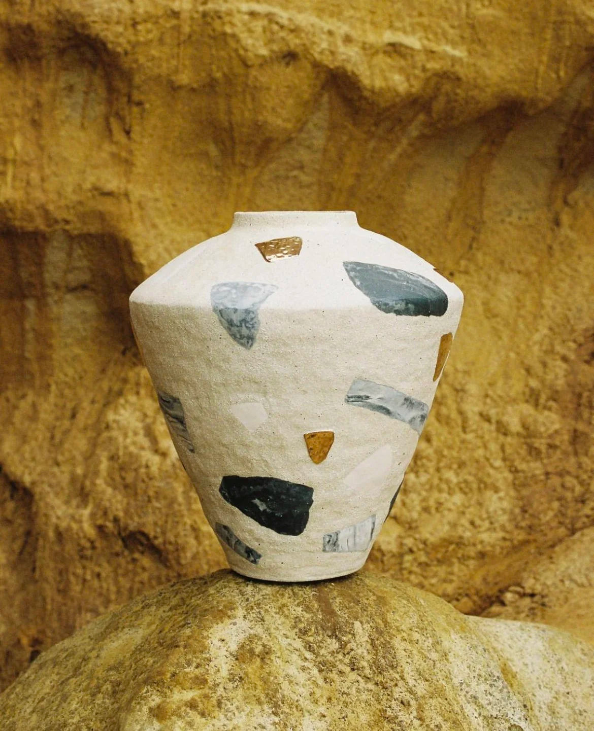 Terrazzo vessel, by Tantri Mustika