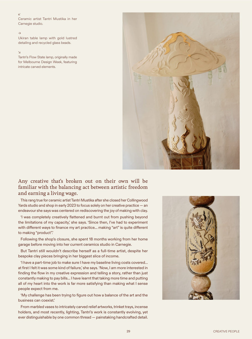 Page 29 of Silver Lining, The Design Files Magazine, Issue 04