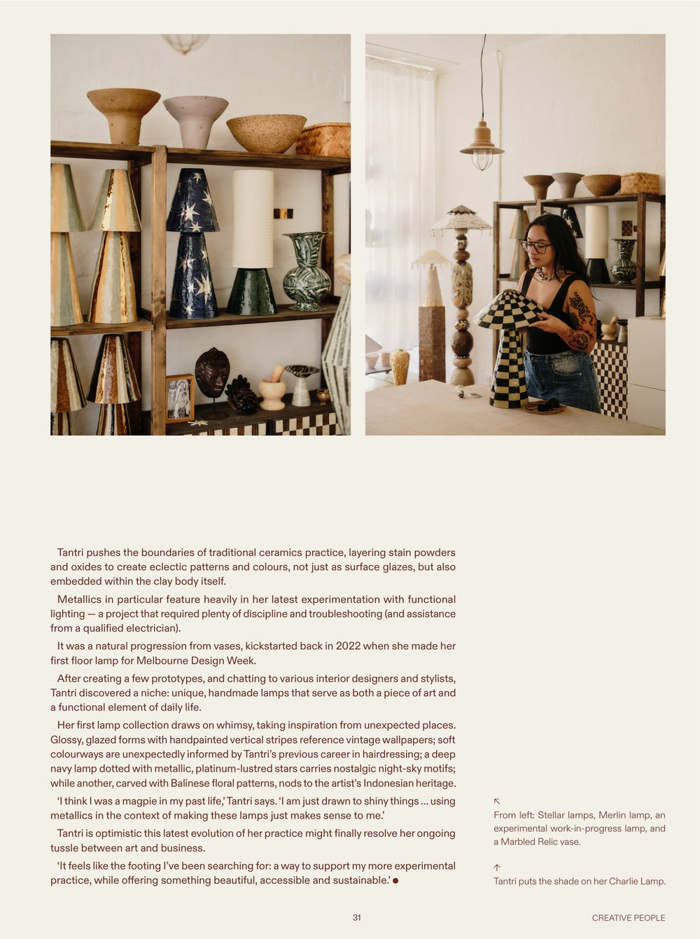Page 31 of Silver Lining, The Design Files Magazine, Issue 04