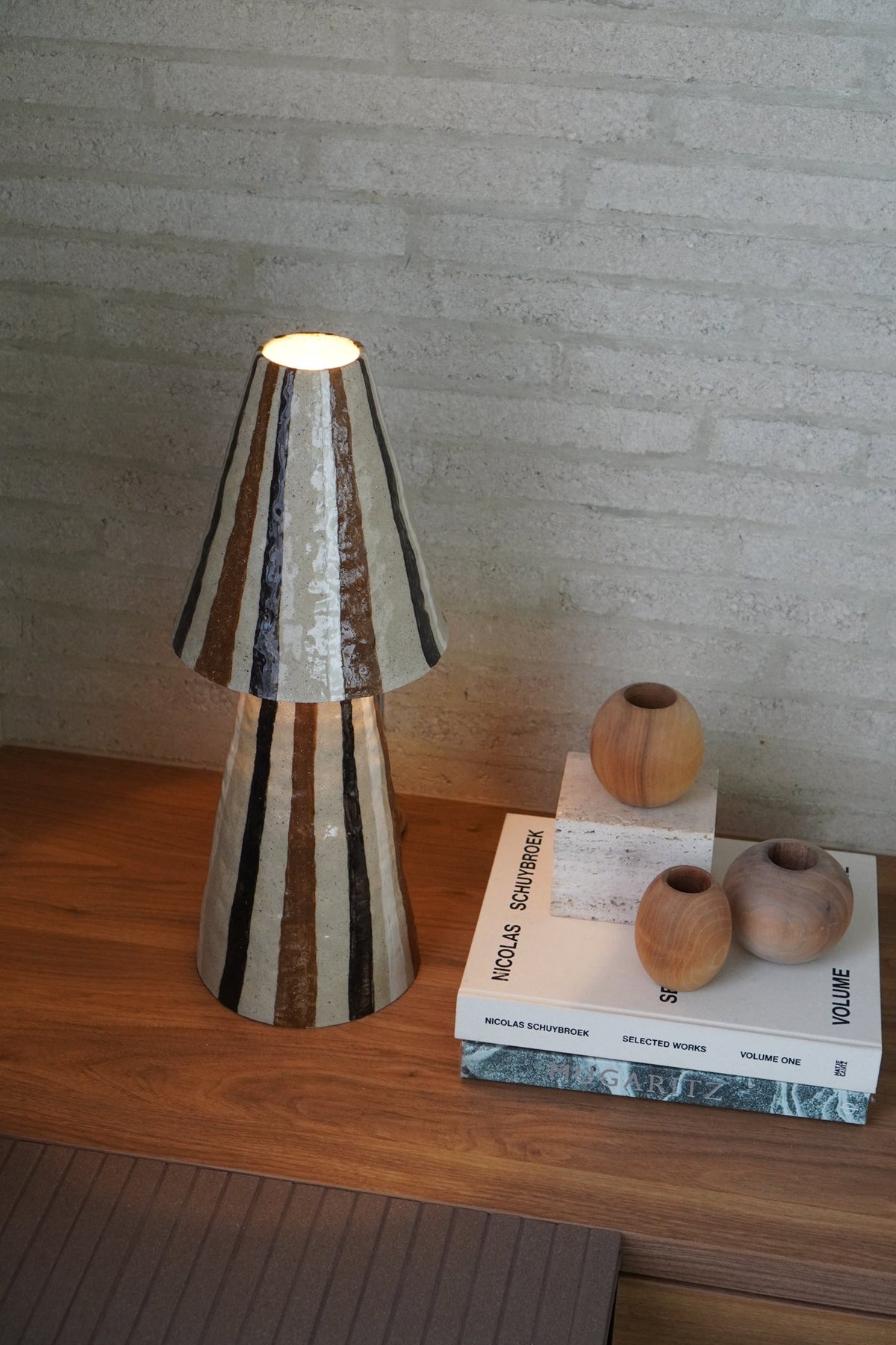 Stellar Table Lamp in Chocolate by Tantri Mustika at Casa Piva