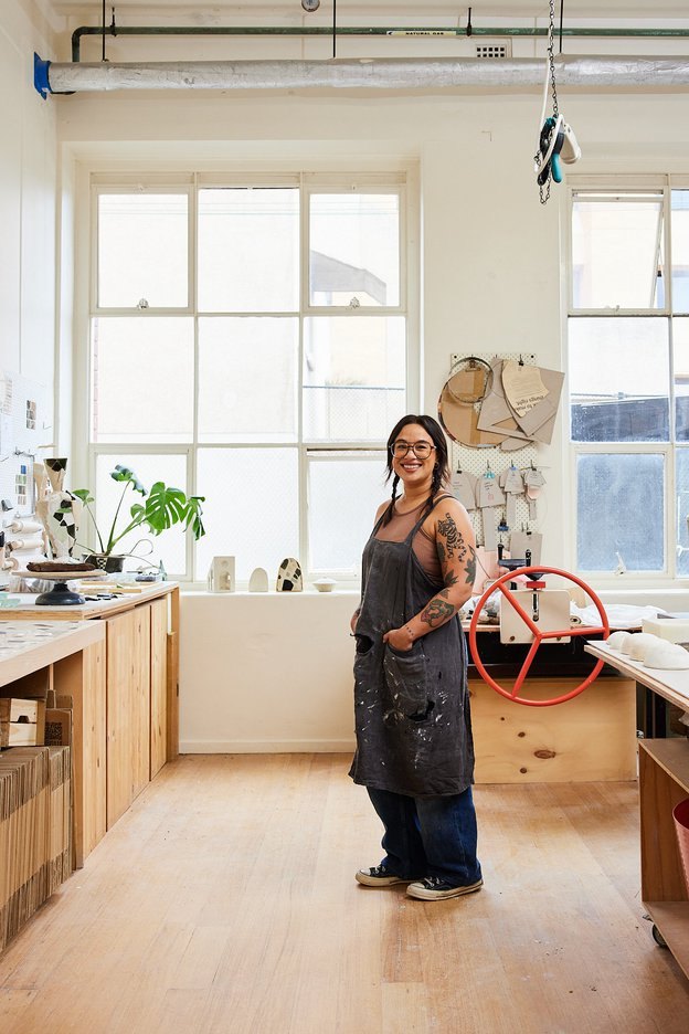 Tantri Mustika making work for Unearthed